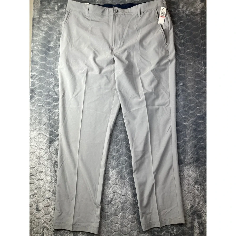IZOD Golf Pants Mens 40x32 Gray Swing Flex Straight Fit Performance IZAGC08020 - Picture 3 of 10